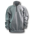 Cinza meio zíper Sweat Shirts com Hoodie (SW - 512)